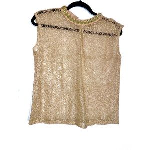 Gold dressy blouse